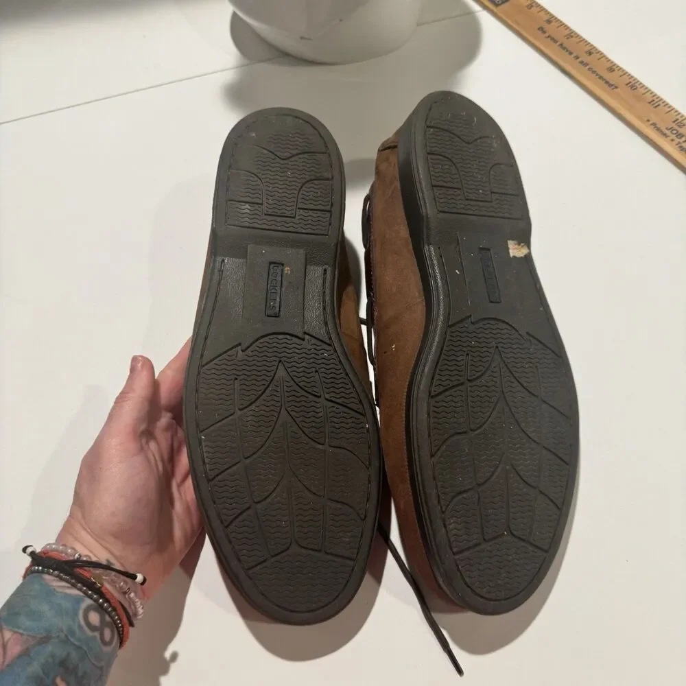 Mens Orvis Waxed Brown Boat Shoes Size 13M Vintage